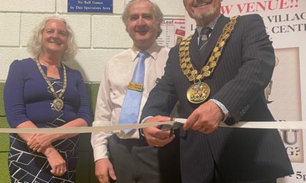 Mayor at the Model Railway Exhibition