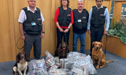 Detection Dogs Sniff Out Illegal Cigarettes in Darlington