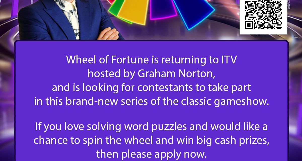 Wheel of Fortune looking for contestants!