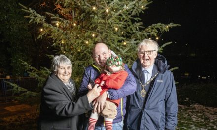Brave Bea makes Christmas sparkle at festive lights switch-on