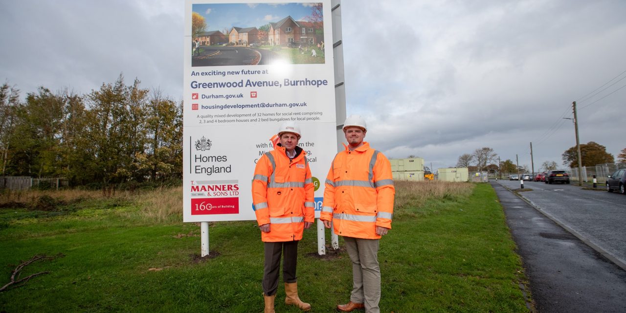 affordable house scheme underway in Burnhope