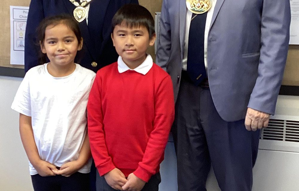 Mayor Visit to Woodham Burn Primary School