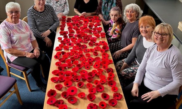 Aycliffe Village WI Poppy Making