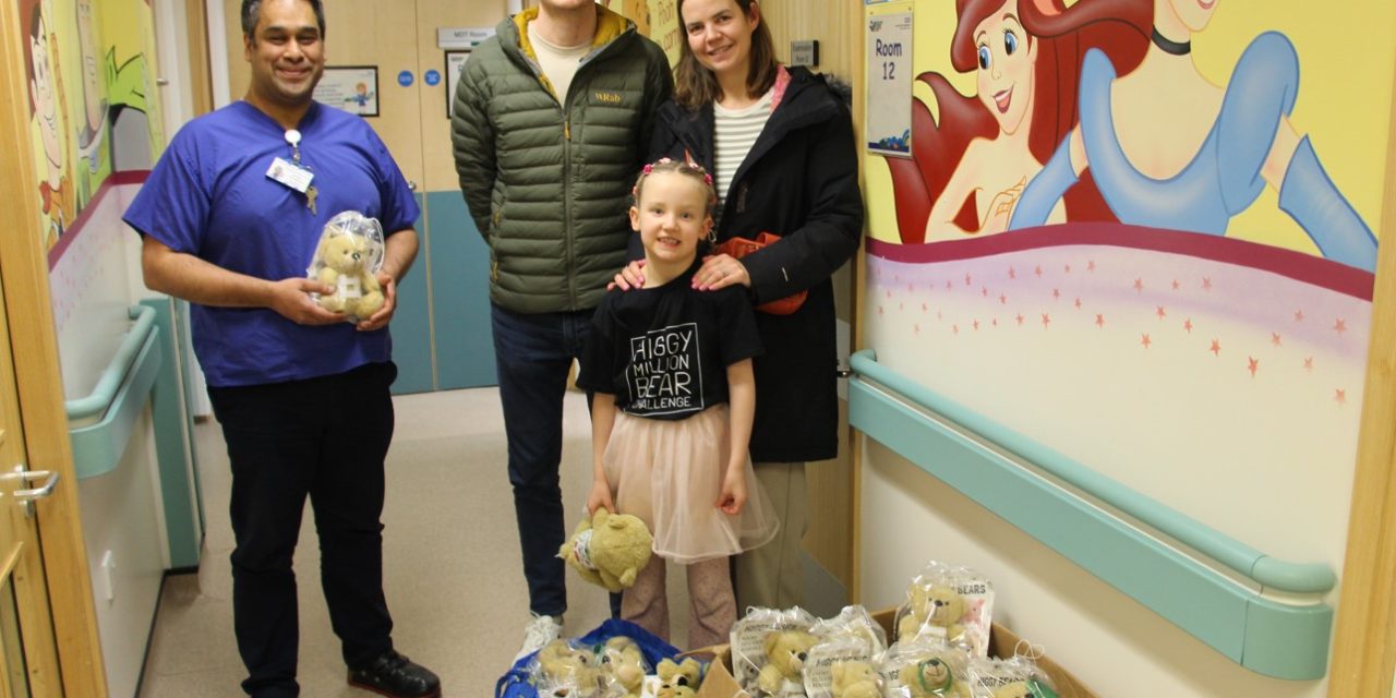 Arden Donates Special Brace Wearing, Scoliosis Bears