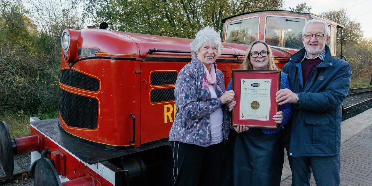 Highest civic honour awarded to Tanfield rail volunteers